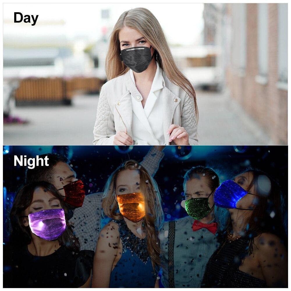 LED light-up masks new trend amid COVID-19