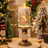 Christmas decorations candle lights Christmas crystal lights cartoon snowflakes children's birthday party gifts scene decoration