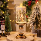 Christmas decorations candle lights Christmas crystal lights cartoon snowflakes children's birthday party gifts scene decoration
