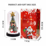 New glass cover ornaments Christmas LED lights illuminated Christmas tree Santa Claus lights suitable for restaurant cake shop household decoration
