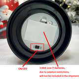 New glass cover ornaments Christmas LED lights illuminated Christmas tree Santa Claus lights suitable for restaurant cake shop household decoration