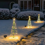 Solar Christmas tree for outdoor courtyard family party and store decoration during Christmas