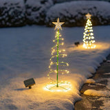 Solar Christmas tree for outdoor courtyard family party and store decoration during Christmas