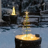 Solar Christmas tree for outdoor courtyard family party and store decoration during Christmas