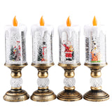 Christmas decorations candle lights Christmas crystal lights cartoon snowflakes children's birthday party gifts scene decoration