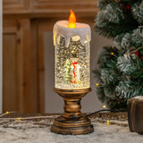 Christmas decorations candle lights Christmas crystal lights cartoon snowflakes children's birthday party gifts scene decoration