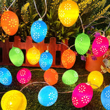 10ft 20 Led Easter String Lights Decorative Colorful Hollow Egg Shell Fairy Lights Battery Powered Decor Outdoor Indoor Home Tree Bedroom Hunting Party