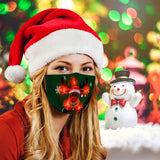 LED Light Glowing Christmas Mask Cartoon Santa Claus Snowman Elk Printed Face Mask Unisex Adults Xmas Mouth Mask Mondkapje Kerst - Masktoy