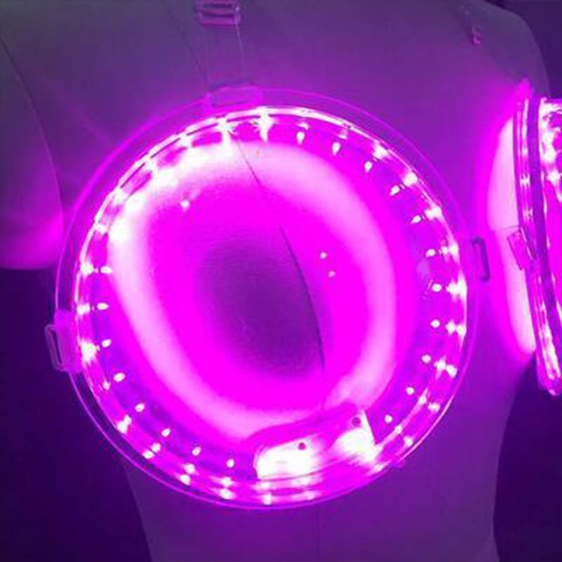 Sexy LED Light Up Wine Drink Bra for Women - Stunning LED Cocktail Bra for Nightlife and Parties