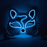 Halloween LED glowing kitten mask lights up Cosplay costume festival party masquerade ball carnival gift