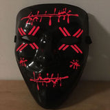 Halloween LED 3D Luminous EL Wire Mask Music Party DJ Cosplay Light Up Props